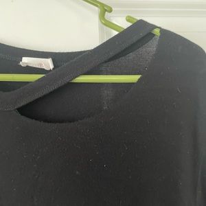 Black Oversized soft material boutique shirt by miki